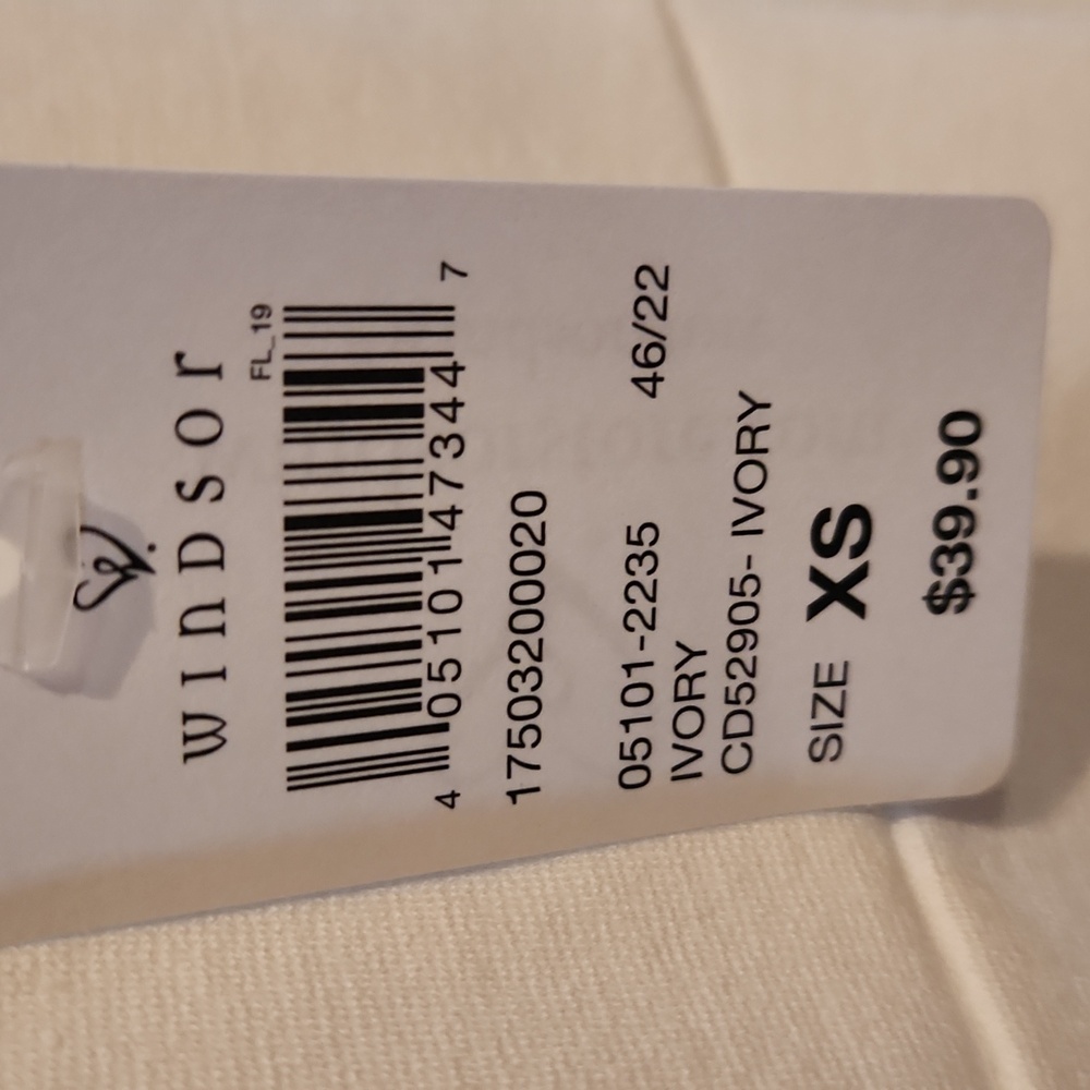 NWT Windsor all white spaghetti straps sun dress womans size XS - Picture 6 of 7